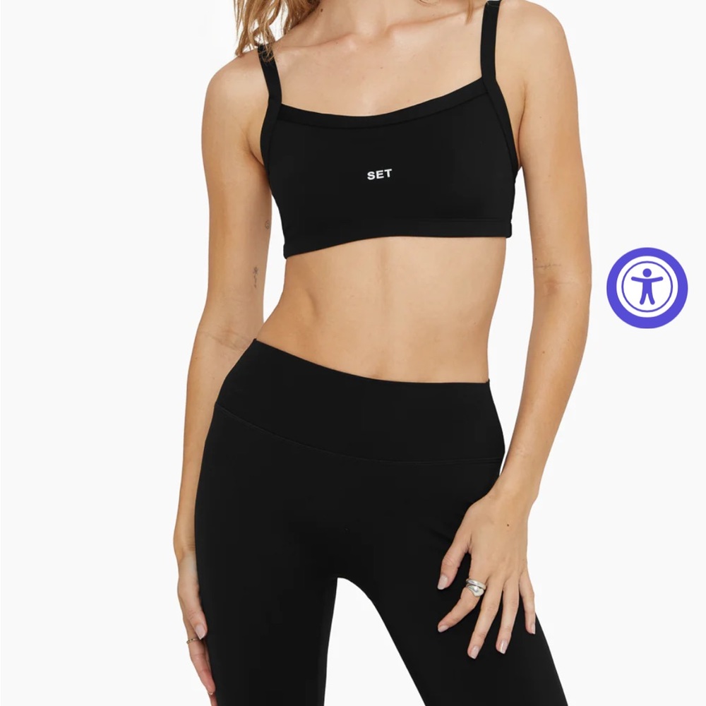 Set active Sport Body Scoop Bra + Leggings in black